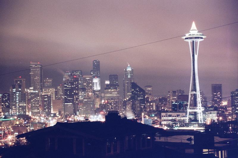 Seattle at night