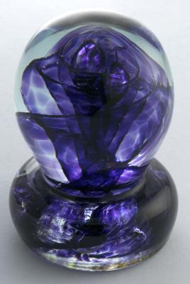 Glass Careess massage ball, Amethyst