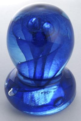 Glass Careess massage ball, Sapphire