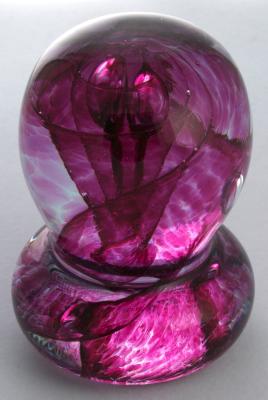Glass Careess massage ball, Ruby